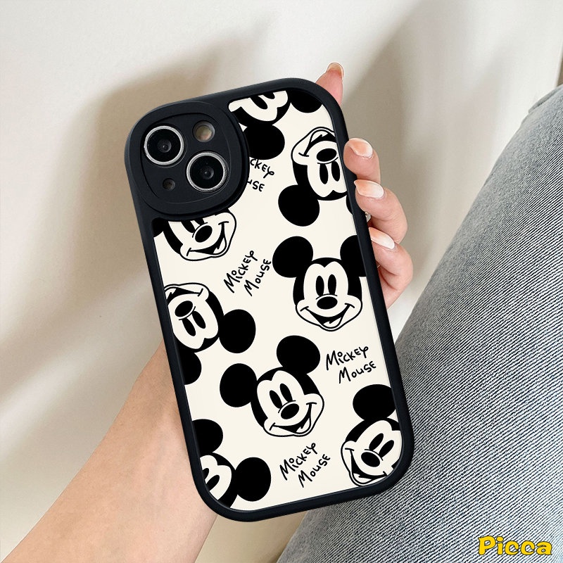 Casing Ponsel Kartun Disney Untuk Infinix Hot10 9 11 Play Smart5 6 Hot 10s 10T 11s Hot 10 Lite Infinix Note8 Lucu Dazzle Mickey Mouse Pasangan Shockporoof Lembut Tpu Cover