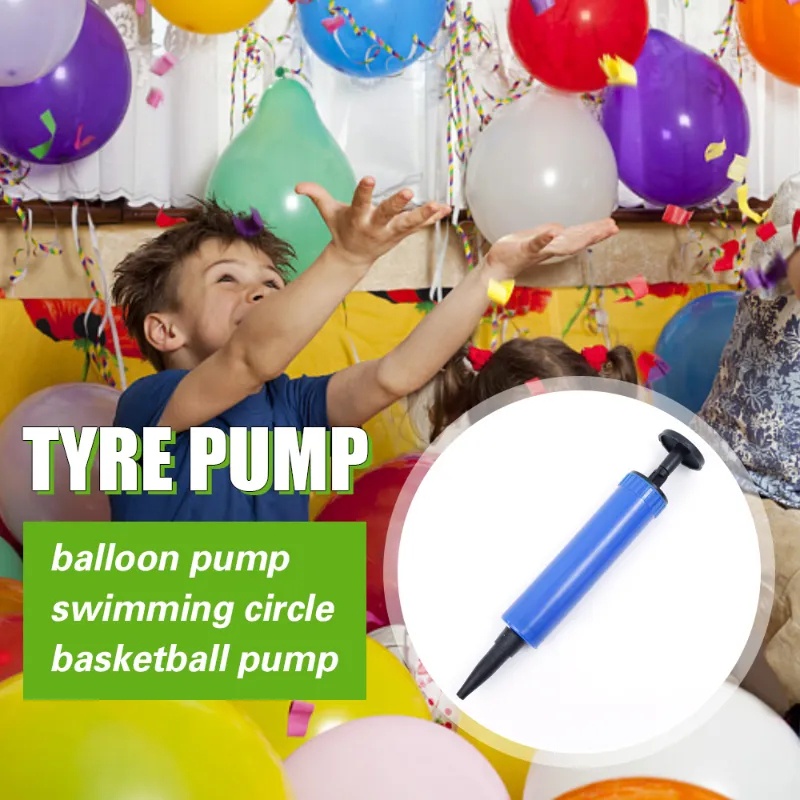 Balon Helium Mini Alat Tiup Multifungsi Basket Jarum Inflator Dekorasi Pesta Balon Dorong Pompa Angin Portable Ball Pump