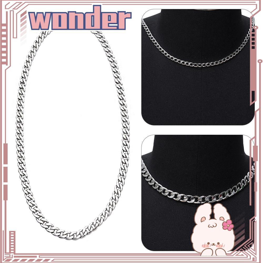 Wonder5per7 /7 /9/MM Rantai Kuba Pria Keren Choker Link Berat