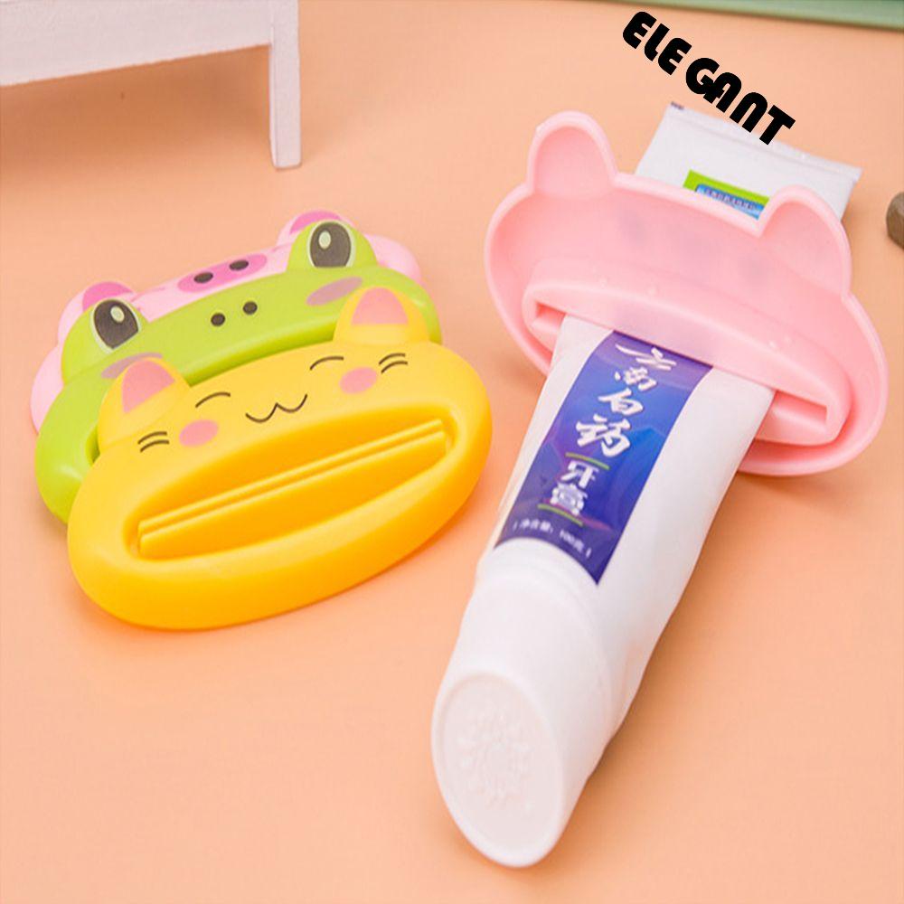 [Elegan] Alat Peras Pasta Gigi Gadget Plastik Multifungsi Kosmetik Facial Foam Tabung Gel Mandi Kartun Praktis Easy Press Toothbrush Holder