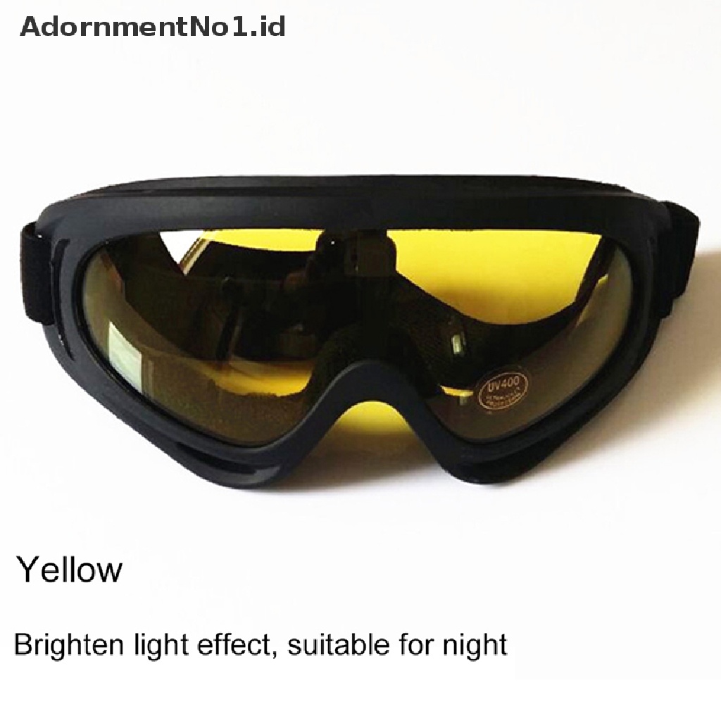 [AdornmentNo1] Perlindungan UV Kacamata Motor Tahan Angin Bersepeda Motor Trail ATV Kacamata Eyewear [ID]