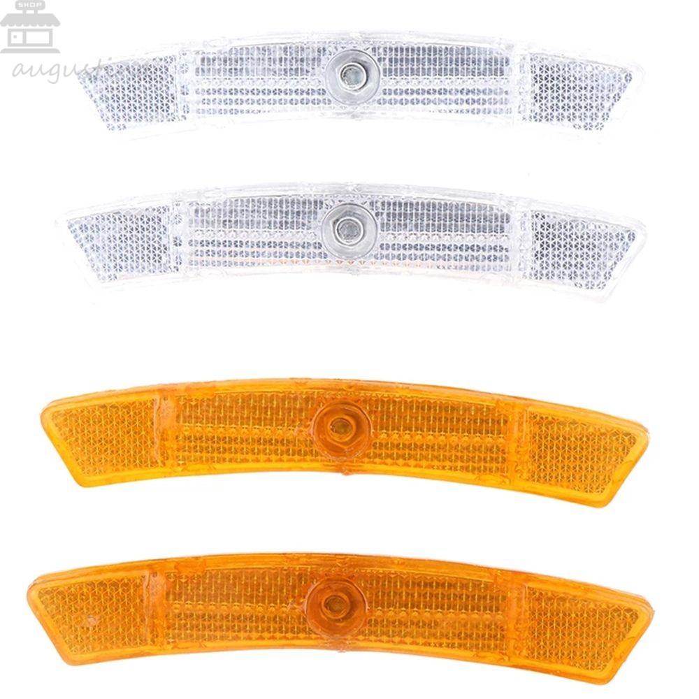 Agustin Spoke Reflektor Ringan 2Pcs Bersepeda Refleksi Cahaya Peringatan Keselamatan Reflektif Gunung Tabung Reflektor