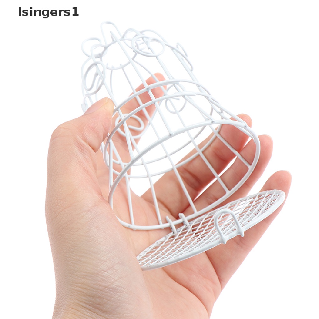 [lsingers1] 1 Pc Logam Putih Sangkar Burung Kotak Permen Hadiah Pernikahan Besi Wedding Birdcage Boxes Boutique