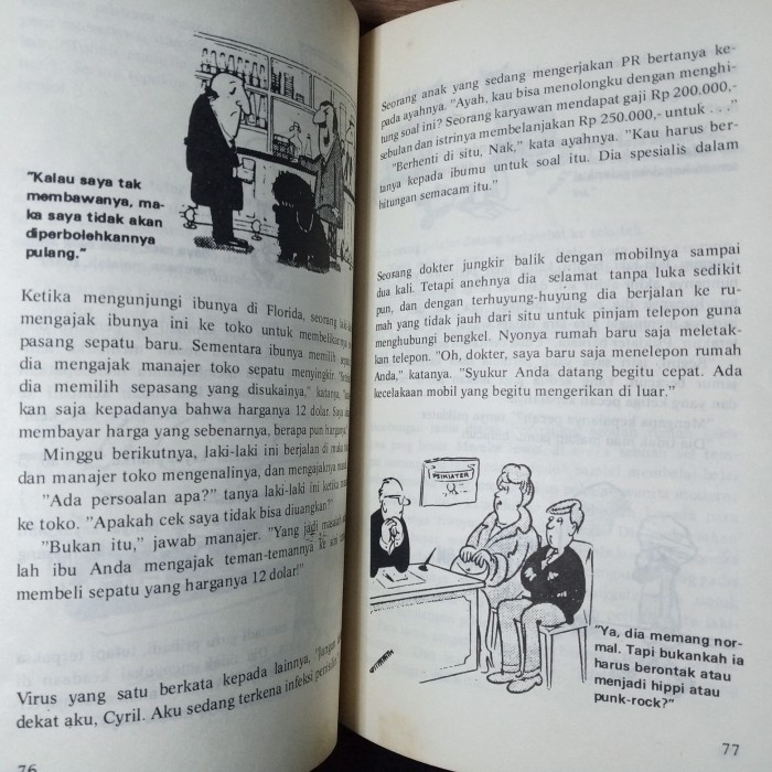 buku kumpulan humor aneka kisah dan gambar 197 hal