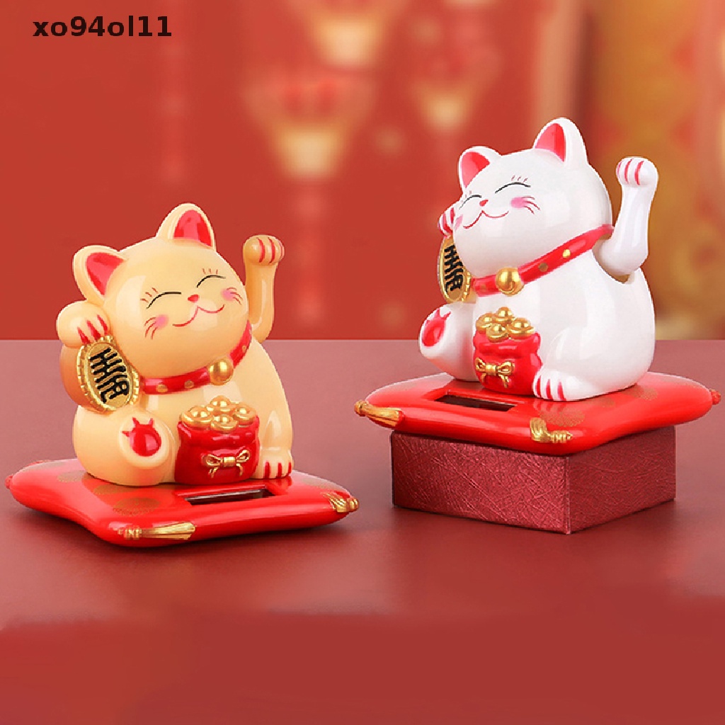 Xo Dekorasi Mobil Imlek Jepang Solar Lucky Cat Kue Baking Ornamen Tahun Baru OL