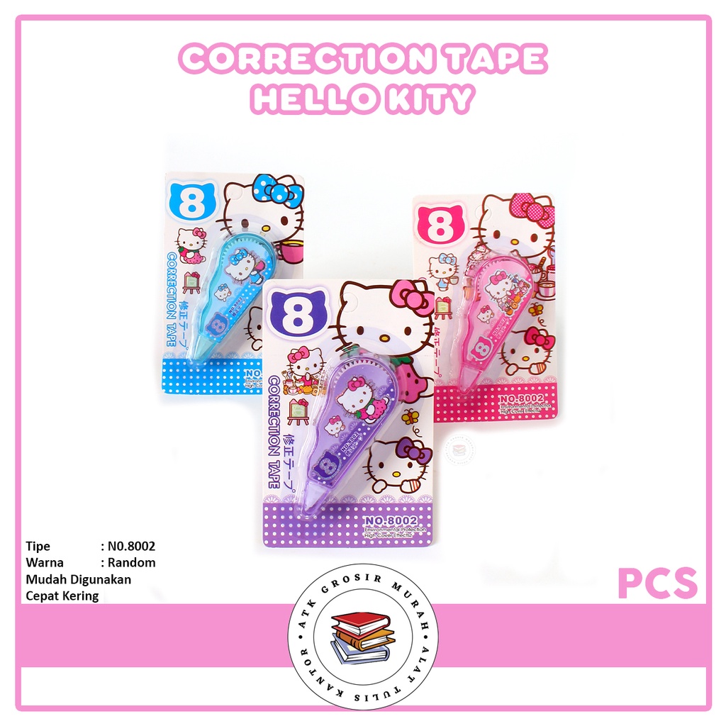 

Correction Tape 8002 Hello Kitty - Pcs