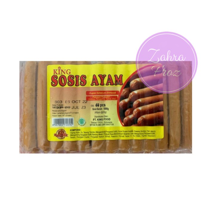 

KING SOSIS AYAM 1 KG ISI 40 PCS