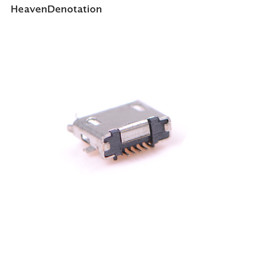 [HeavenDenotation] 20pcs Micro USB Tipe B Female Socket 5-Pin Konektor SMD Solder HDV