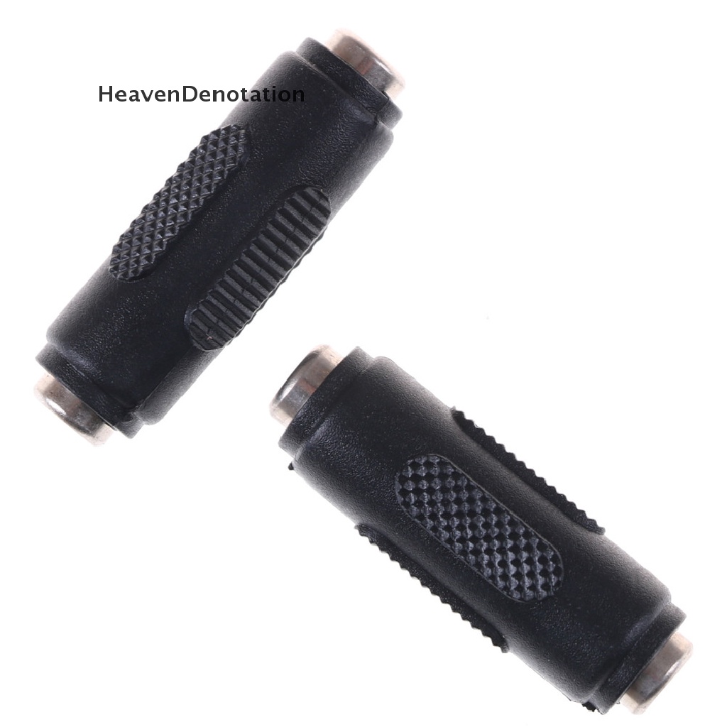 [HeavenDenotation] 1pcs 2.1mm x 5.5mm Female to Female Soket Listrik DC Konektor Adaptor Audio HDV