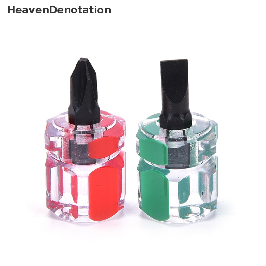 [HeavenDenotation] 2pcs Obeng Mini Screw Driver Pendek Kecil Split Repair Tools Kit Set, HDV
