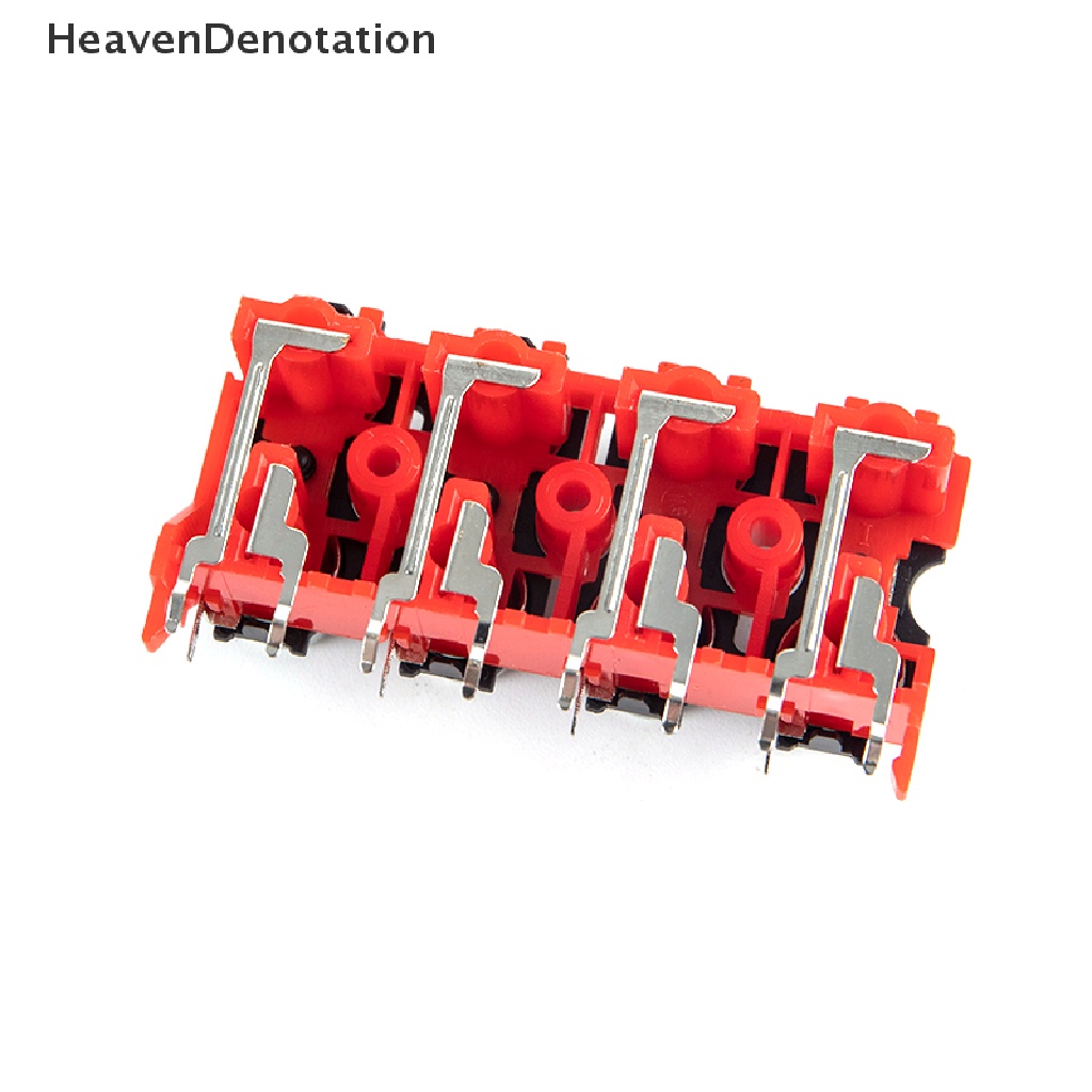 [HeavenDenotation] 2pcs 2P 4P 6P 8P RCA Female Audio Video Plug AV Connector Socket Konektor AV2-8.4-13 Bagian PCB Merah HDV