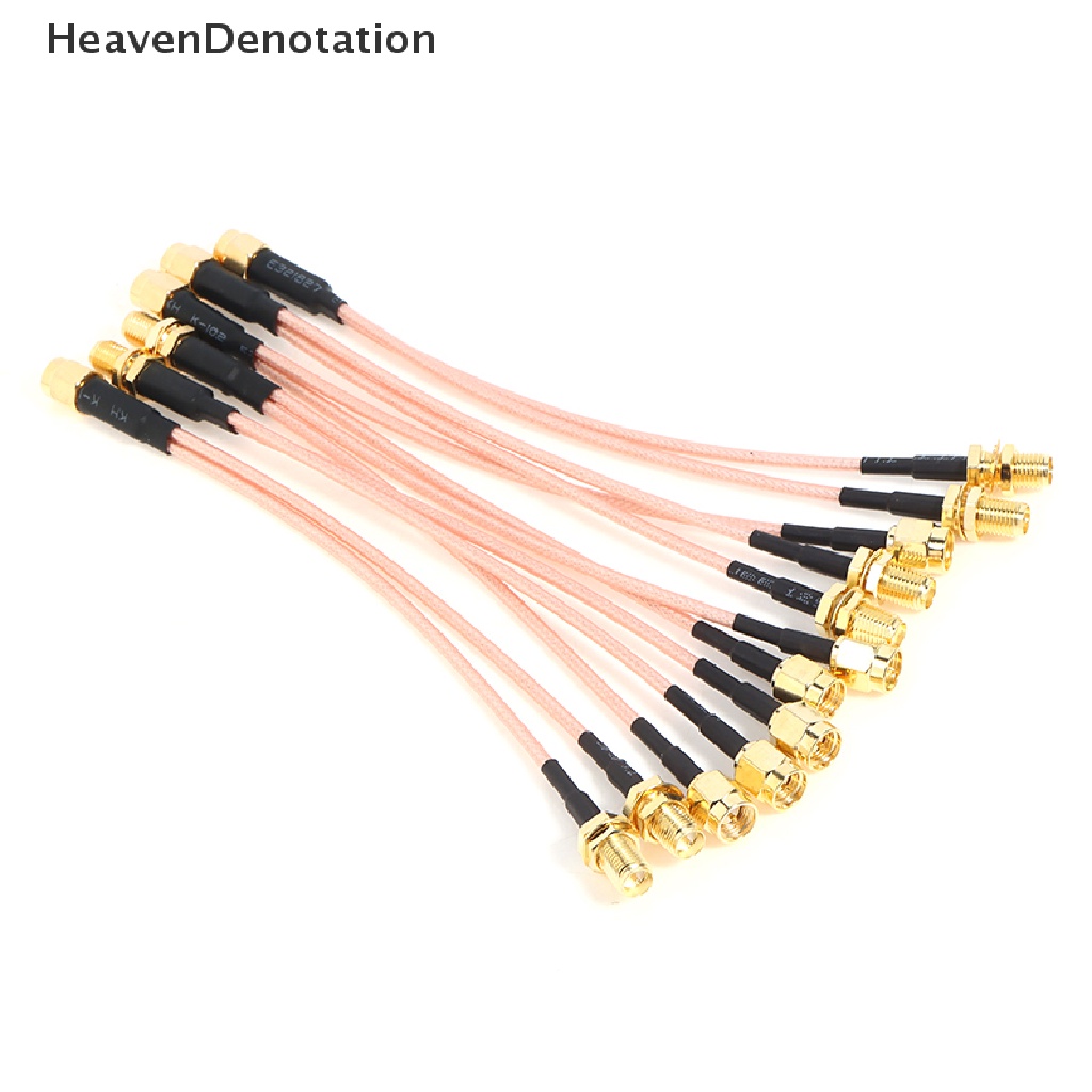 [HeavenDenotation] Sma to 2X SMA Male Female Y type Splitter Combiner Jumper Kabel Kuncir HDV