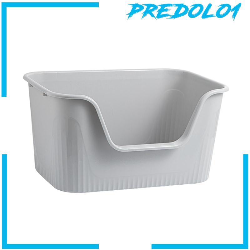 [Predolo1] Kotak Kotoran Kucing Portable Deep Loo Large Space Bedpan Open Top Pet Litter Tray