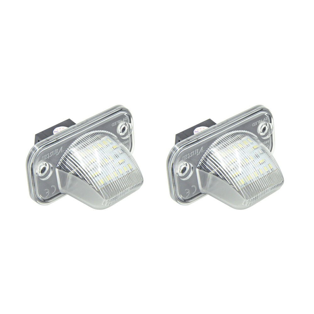 2pcs Untuk VW T4 Transporter Campmob Passat Caddy Jetta Touran Transporter Putih LED Plat Lampu Plat Nomor Lampu