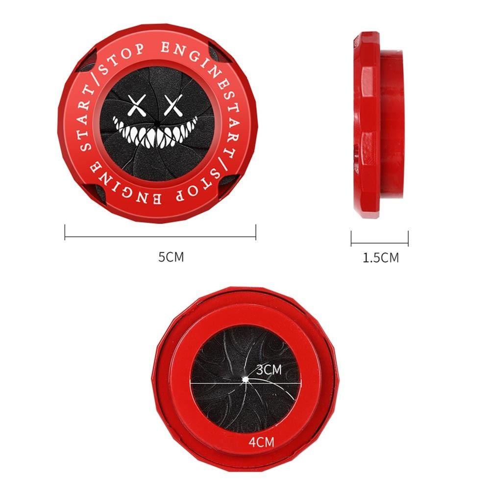 POPULAR Onekey Start Stop Button Cover Start Ring Cetakan Interior Tombol Tutup Saklar Penutup Putar