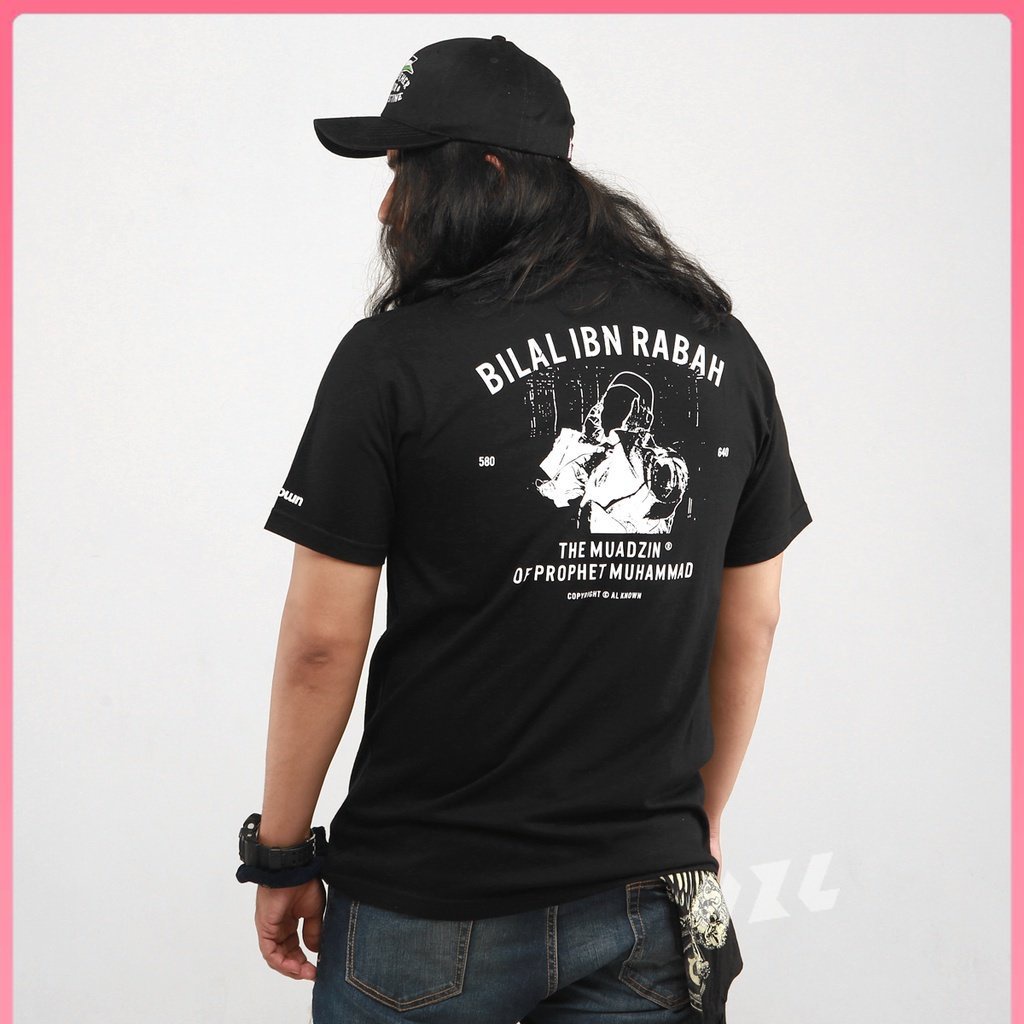 [NZLshop] Bilal Bin Rabah (Black) - T Shirt / Kaos Dakwah