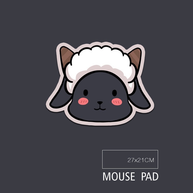 Black Face Sheep Family Mouse Pad Alas Tikus Domba Wajah Hitam Kartun Animal Mouse Pad Oversized Mouse Pad