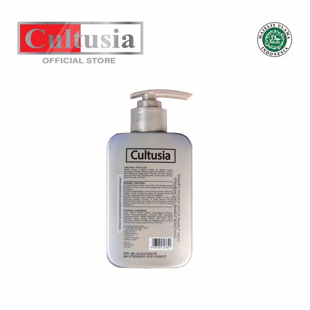 CULTUSIA With Keratin True Color Shampoo Gray Explora | Rainbow Flow 180ml