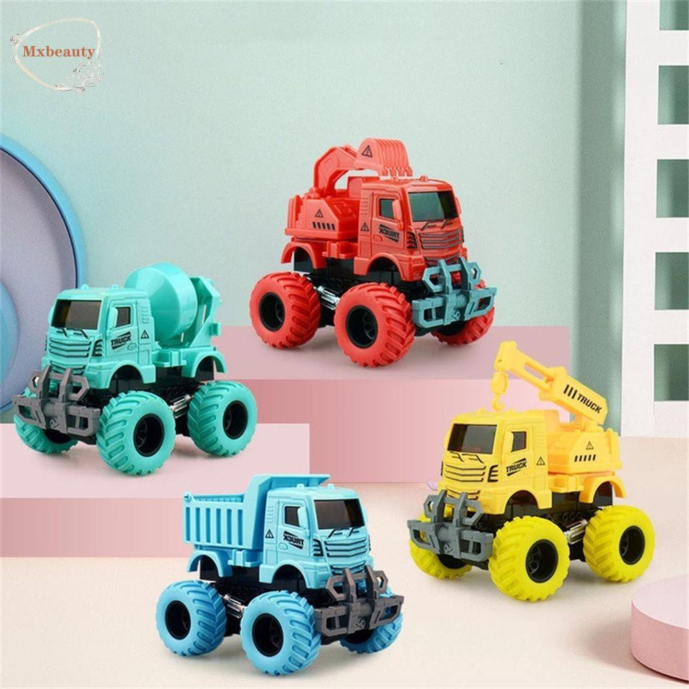 Mxbeauty Mainan Mobil Teknik Klasik Hadiah Untuk Anak Laki-Laki Model Mobil Simulasi Kendaraan Teknik Set Mainan Kendaraan Model Excavator