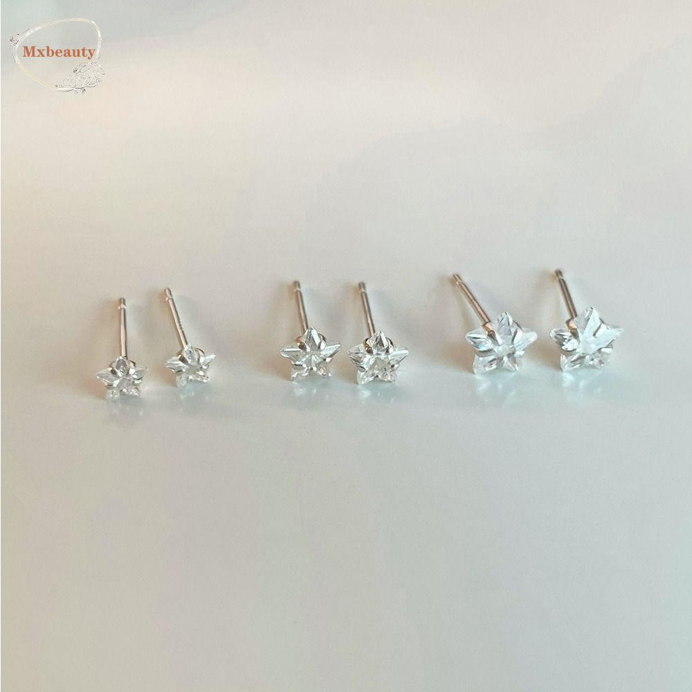 Mxbeauty Wanita Anting Mini Manis Halus Indah Perhiasan Fashion Niche Desain Gadis Hadiah Tembaga Zirkon Gaya Korea Earrings