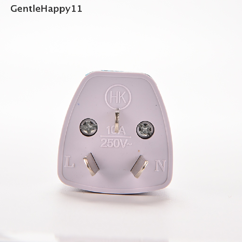 Gentlehappy US EU Universal to AU Australia Colokan 3pin AC Power Adapter Travel Converter id