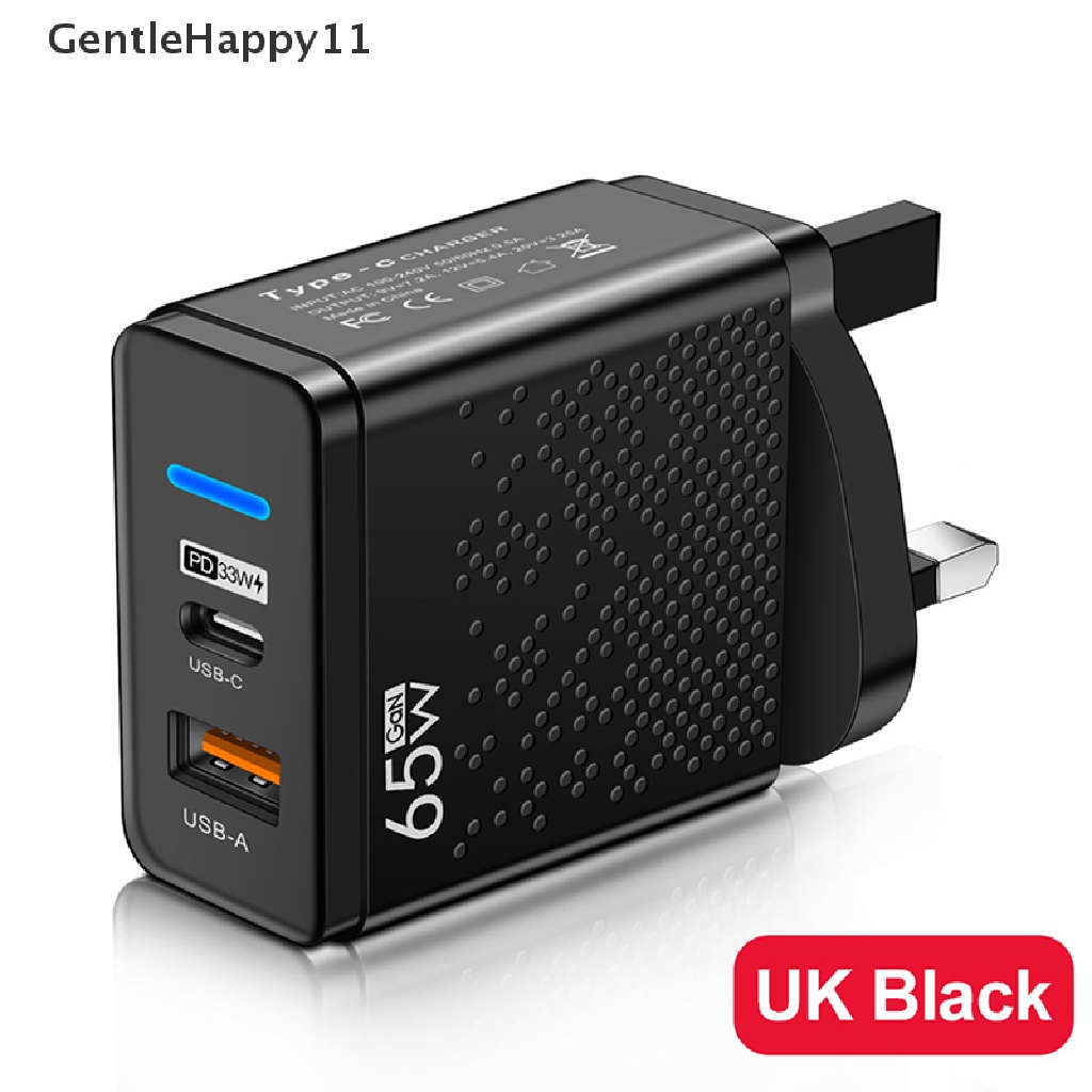 SAMSUNG Gentlehappy Fast Charge Charger 65W USB C Charger Untuk iPhone Xiaomi 12samsung Huawei USB Charger Handphone QC 3.0 Adaptor id