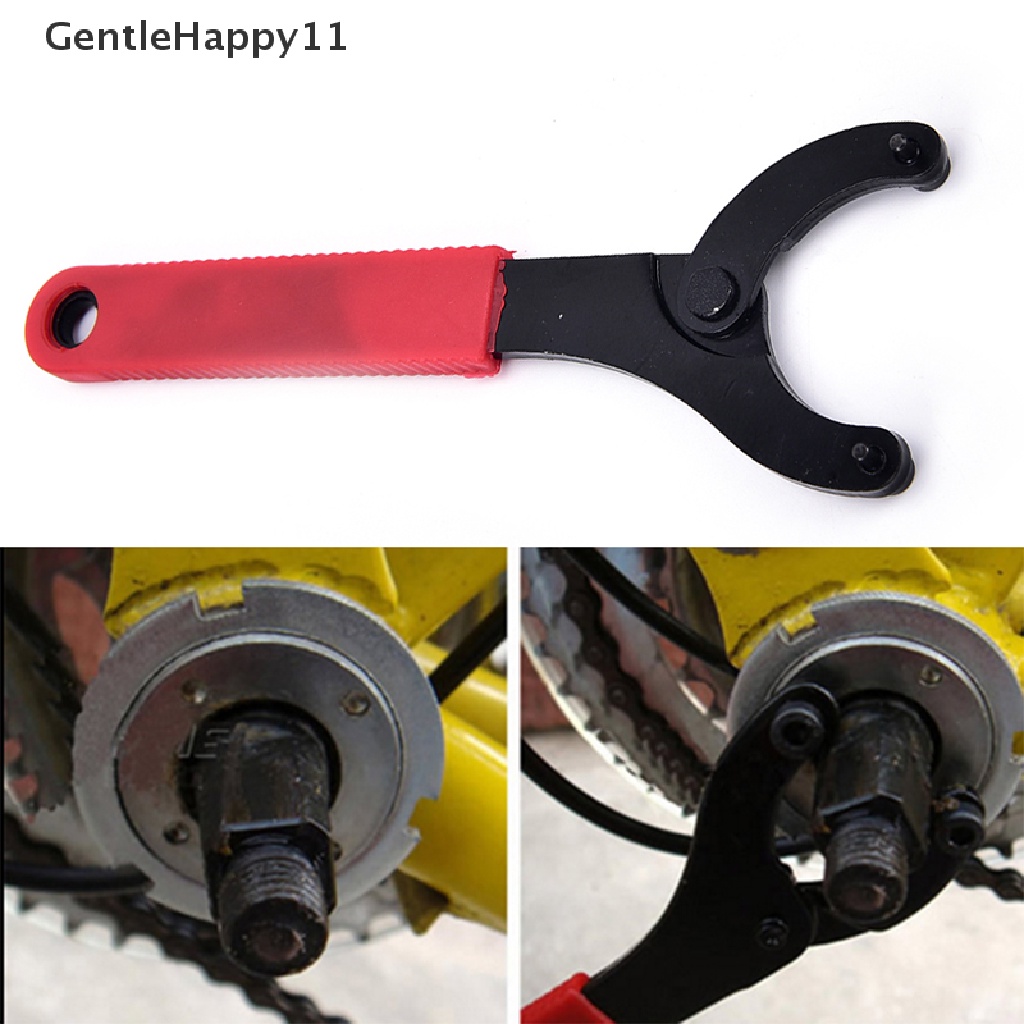 Gentlehappy 1pc adjustable bicycle Sepeda Bersepeda MTB bottom bracket axis wrench repair tool id