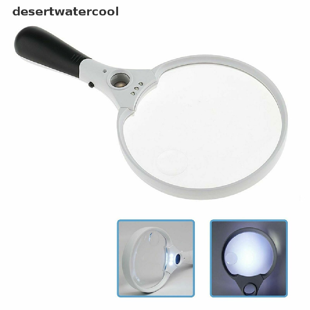 Deid Kaca Pembesar 25X Extra Besar Kuat 3led Zoom Terang Ringan Hand Held Martijn