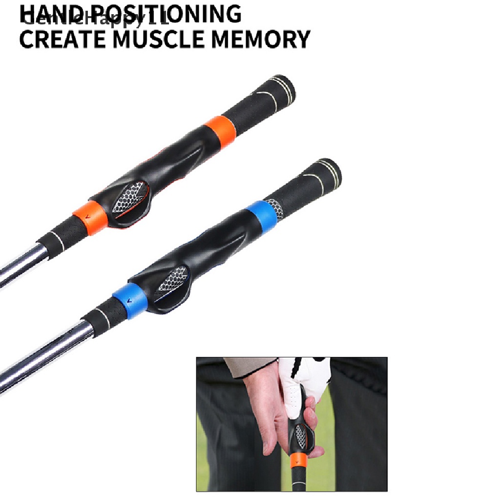 Gentlehappy Golf Grip Trainer Attachment Outdoor Golf Swing Trainer Alat Bantu Latihan Keselarasan Gerakan Pemula Pelatihan Korek Grip Aid id