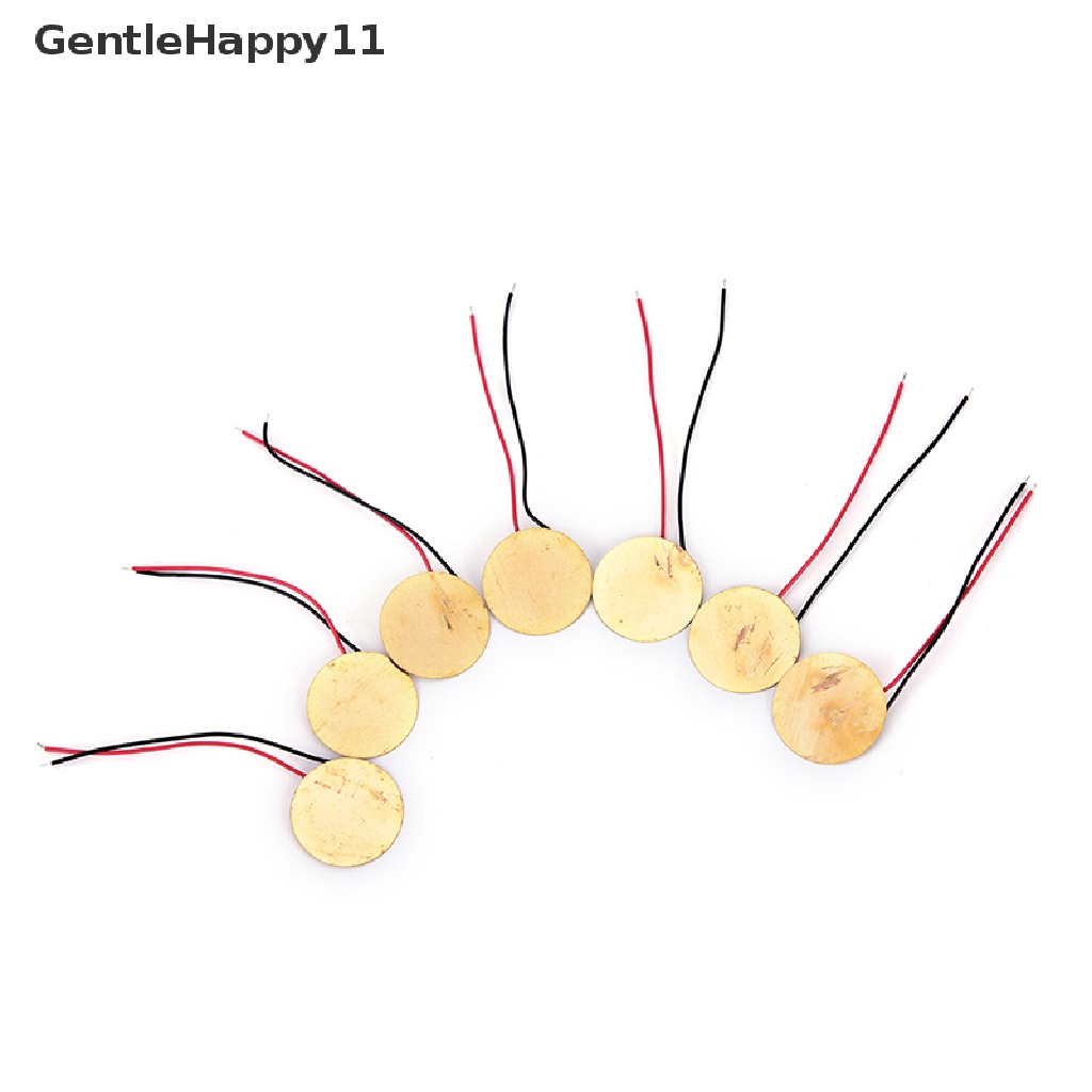 Gentlehappy 6pcs Piezoelektrik Piezos Amplifier Discs Leads Untuk Box Pickup Gitar Kualitas Bagus id