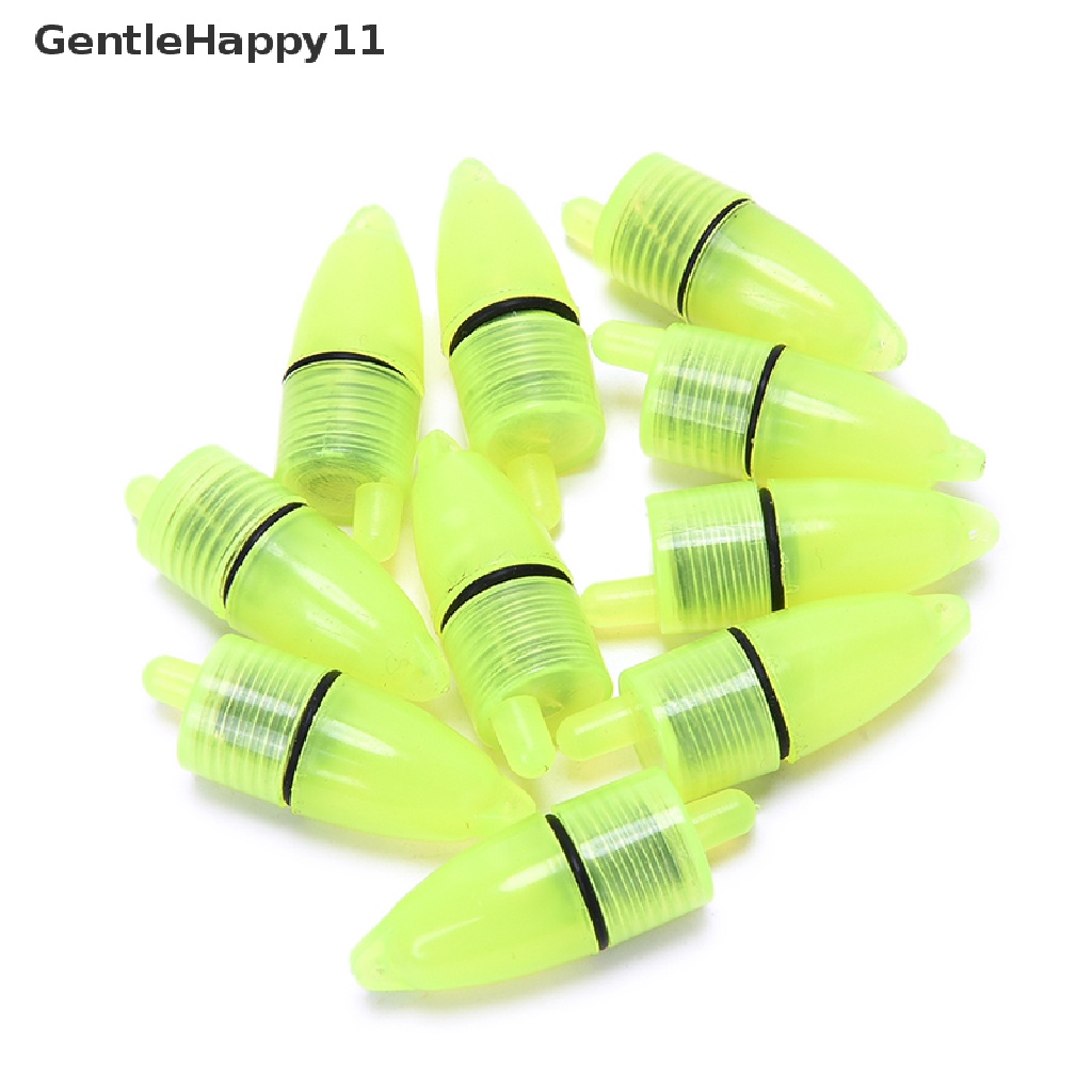 Gentlehappy 10pcs Lampu Pancing LED Alarm Floag Sensor Sinyal Ikan Perlengkapan Memancing id