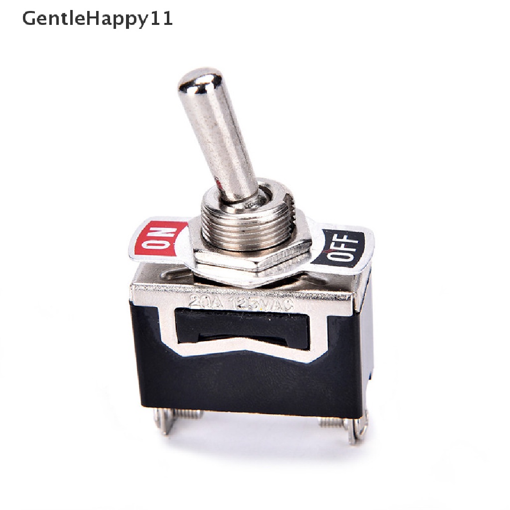 Gentlehappy SPST 2Pin Heavy Duty 20A 125V ON/OFF Rocker Toggle Switch Tahan Air Boot id