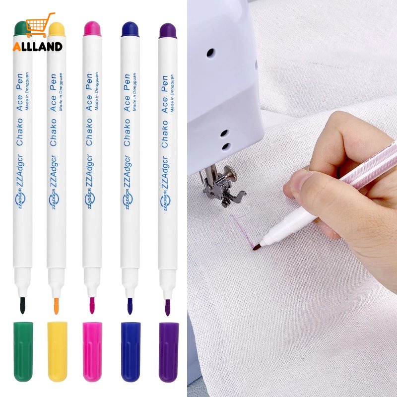 Pulpen Larut Air Penghilang Tinta Multicolor/Pulpen Penanda Kain Jahitan Silang DIY/Dressmaking Quilting Sewing Tools