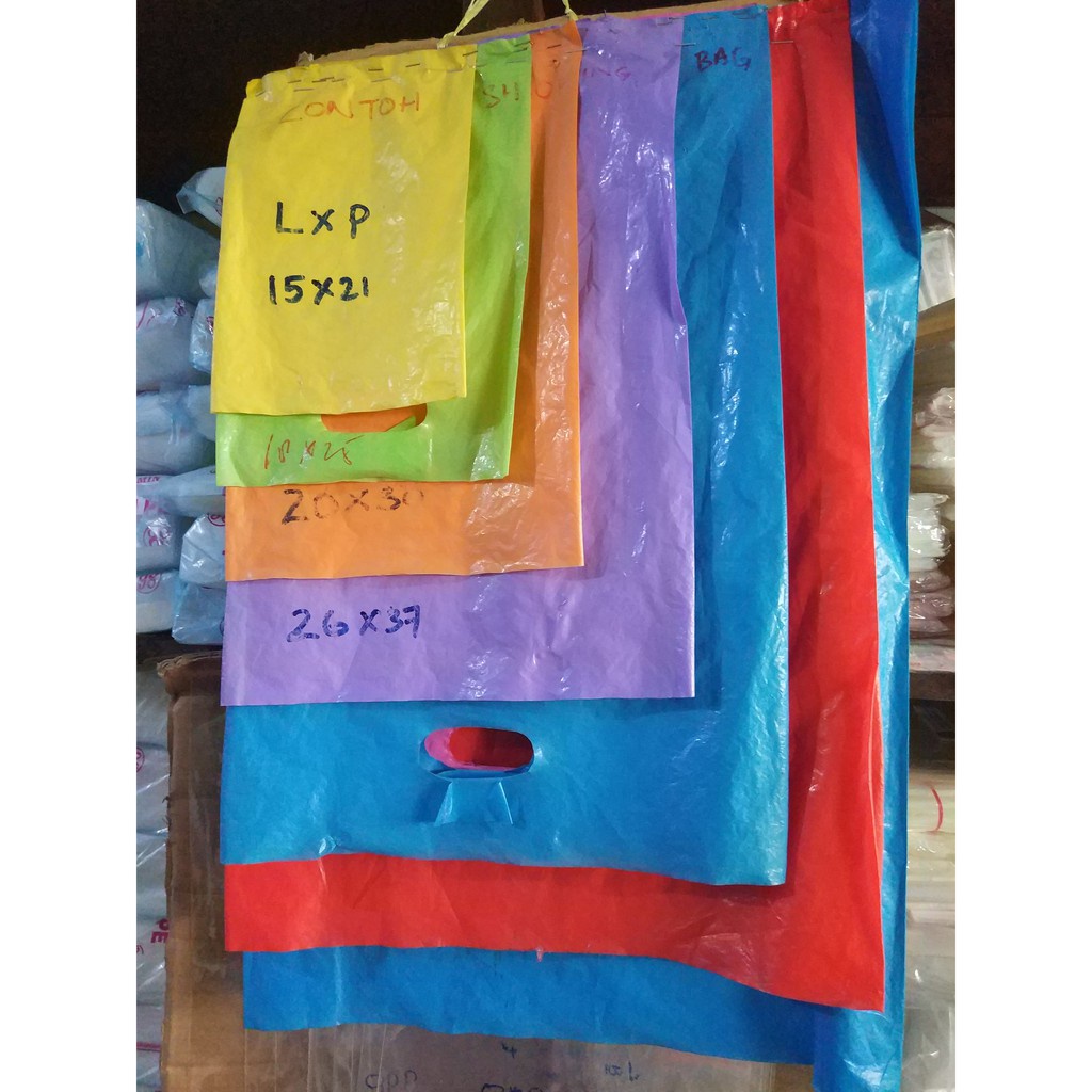 

Norden - KANTONG PLASTIK HD Warna Polos Plong / Shopping Bag Kiloan Murah Medan