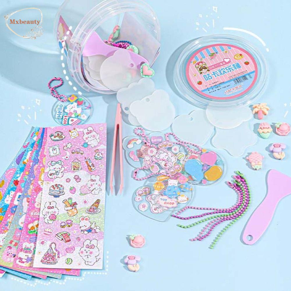 Mxbeauty Happy Bucket Guka Sticker Scrapbooking Stiker Kartun Stiker Goo Card Set Bahan Akun Manual Handbook Full Set Bahan Akun Tangan Handbook Bahan Guka Set