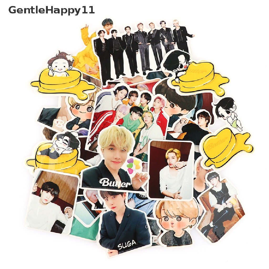 Gentlehappy 60Pcs Korea Bangtan Boys BTS Sticker Koper Telepon Notebook Alat Tulis Stiker id