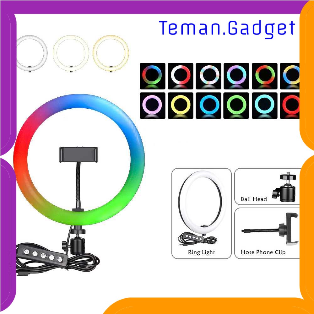 TG - KMR B-Light Lampu Ring Light RGB LED 12W 156 LED 13 Inch 1 Holder - F-330Q