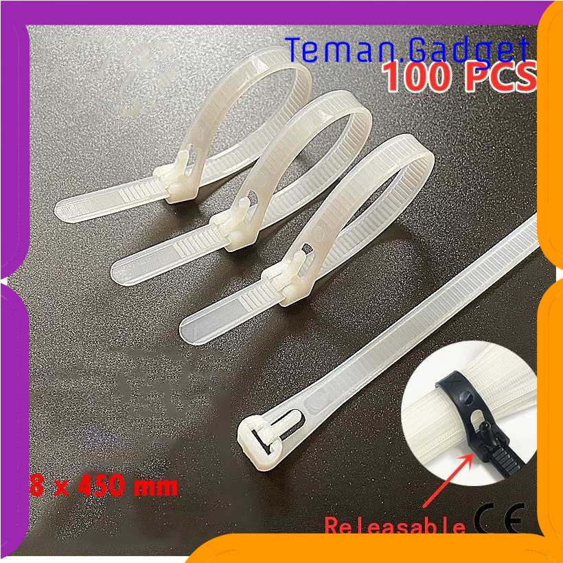 TG - ATK TaffGUARD Kabel Ties Cable Organizer Reusable 8 x 450 mm 100 PCS - NL8