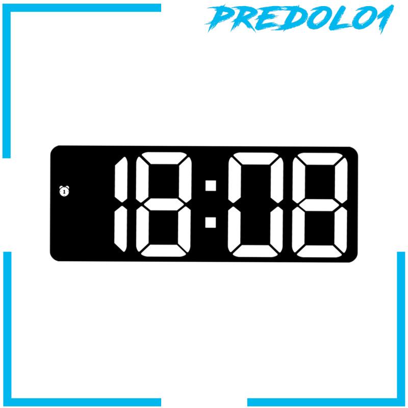 [Predolo1] Jam Dinding Digital Meja LED Desktop Alarm Clock Untuk Ruang Tamu Kantor Dewasa