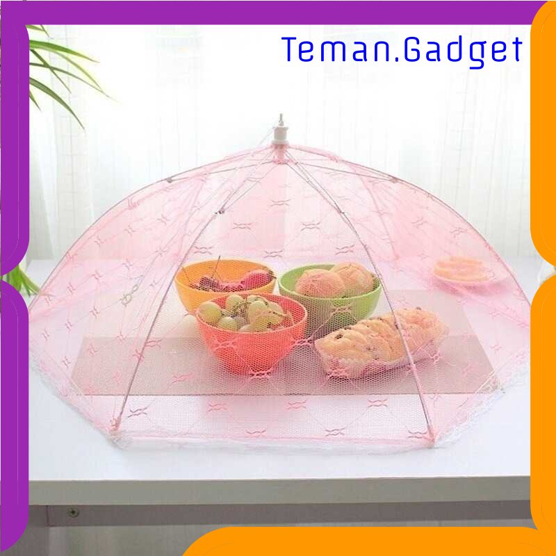 TG - DPR TEENRA Tudung Saji Cover Penutup Makan Umbrella Food Cover 55cm - FAN-08