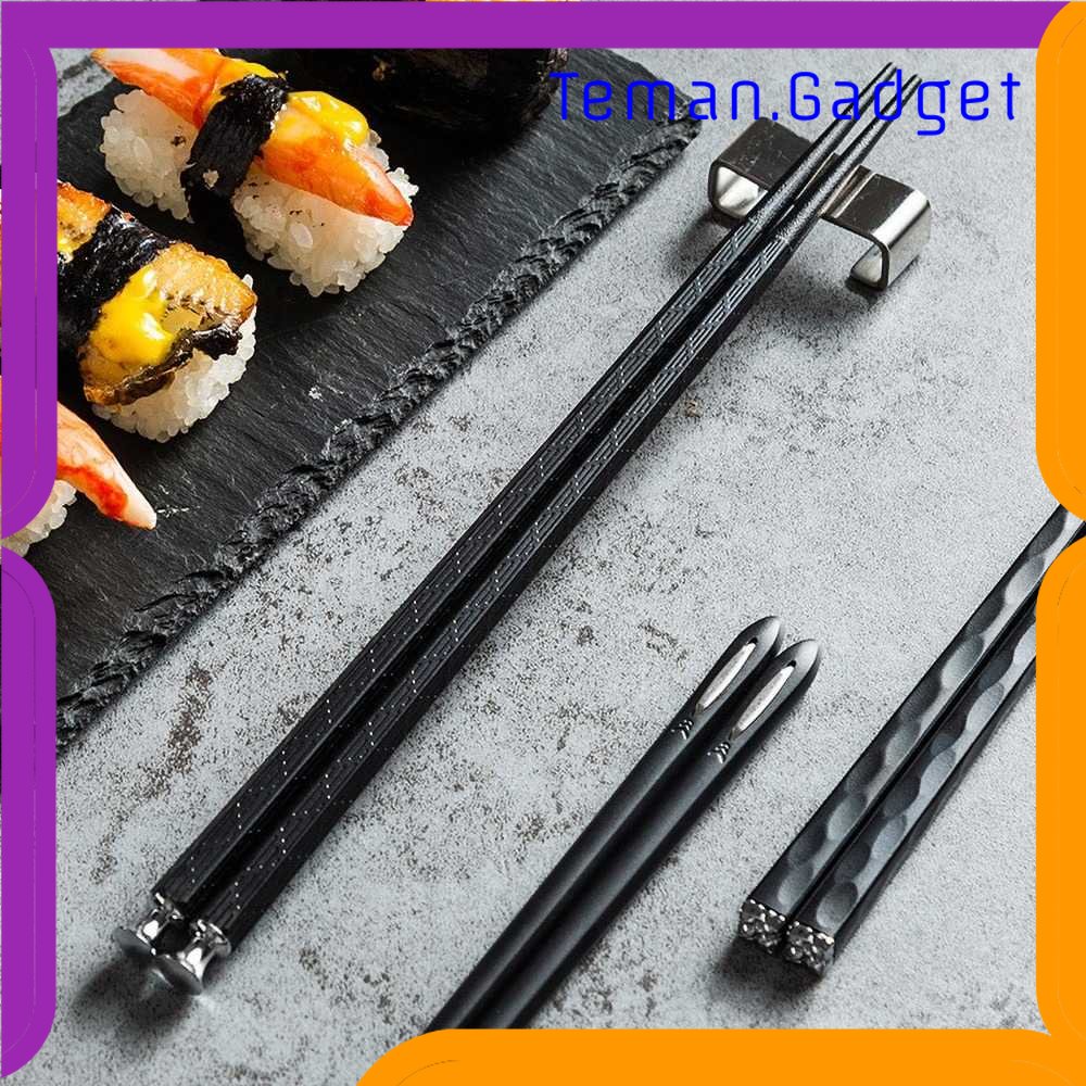 TG - DPR KANGJUNWEISHI Alat Makan Sumpit Japanese Style Chopstick 5 Pasang - 01BPP
