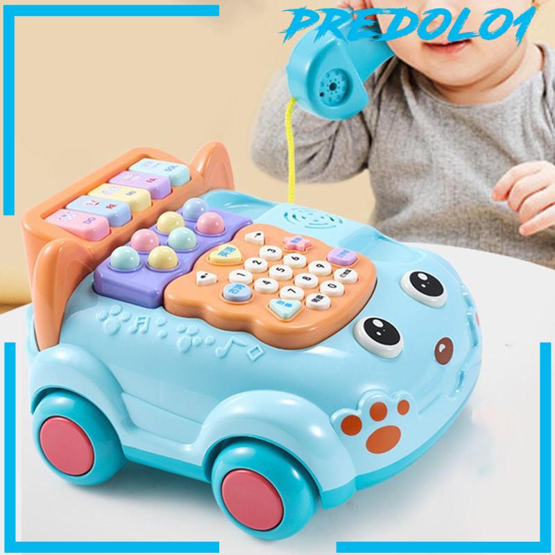 [Predolo1] Mainan Telepon Pencerahan Mesin Miring Untuk Permainan Edukasi Anak Bayi
