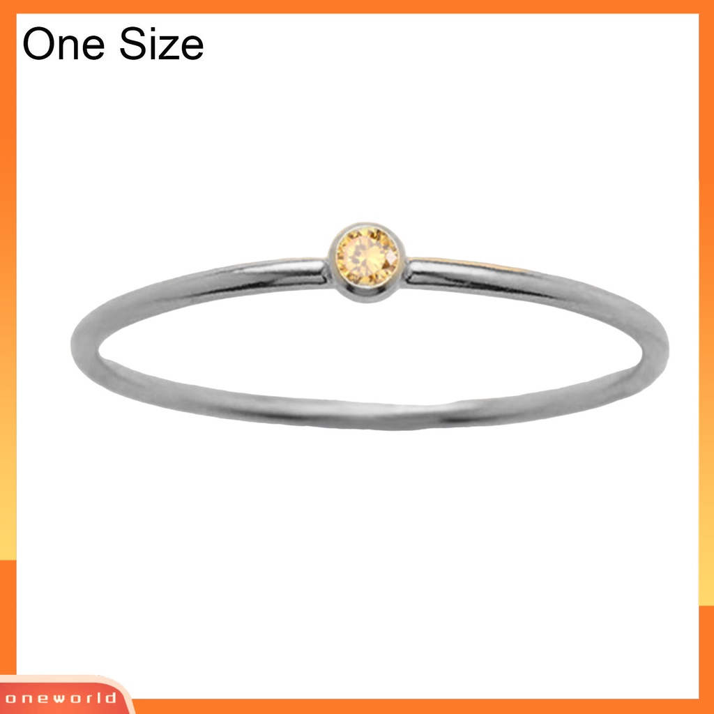 [EONE] Wanita Cincin Shiny Ultra-Ringan Tidak Iritasi Anti-Oksidasi Mempesona Efek Visual Dekoratif Stainless Steel Wanita Berlian Imitasi Pernikahan Ring Finger Band Untuk Perempuan