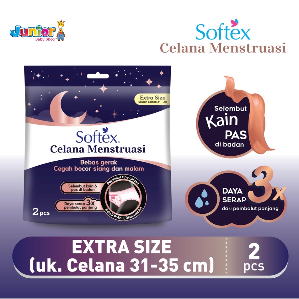 Softex Celana Menstruasi Extra Size | Daun Sirih | All Size