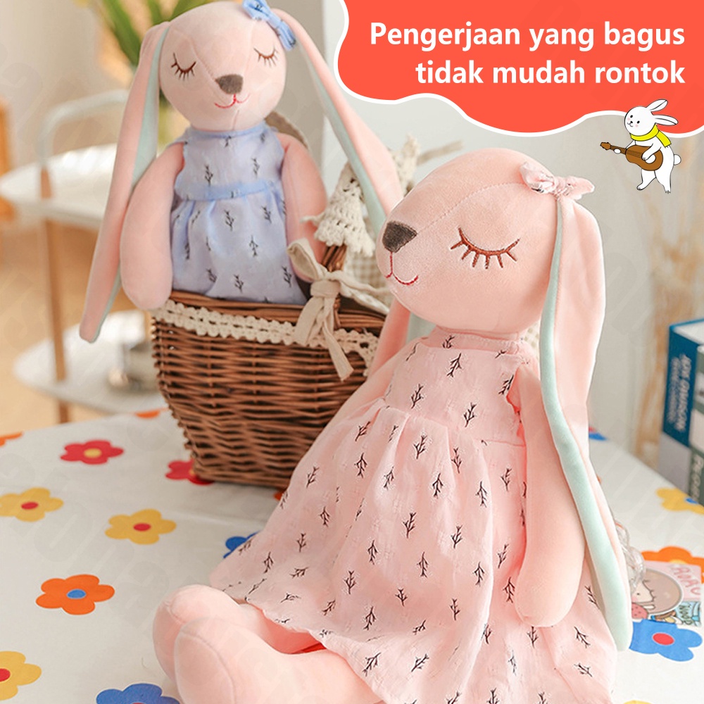 Halo Baby Mainan anak-anak Boneka Kelinci Telinga Panjang 35CM Bahan Plush/Rabbit Dolls