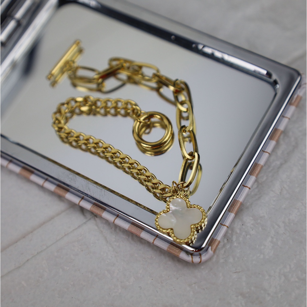 GROSIR Gelang tangan titanium stainless steel 316l anti karat import berkualitas bisa bayar di tempar COD