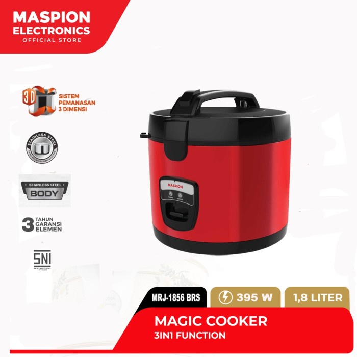 Magic Com Stainless Maspion 1,8L MRJ 1856 BRS BSS 1856BSS MRJ1856