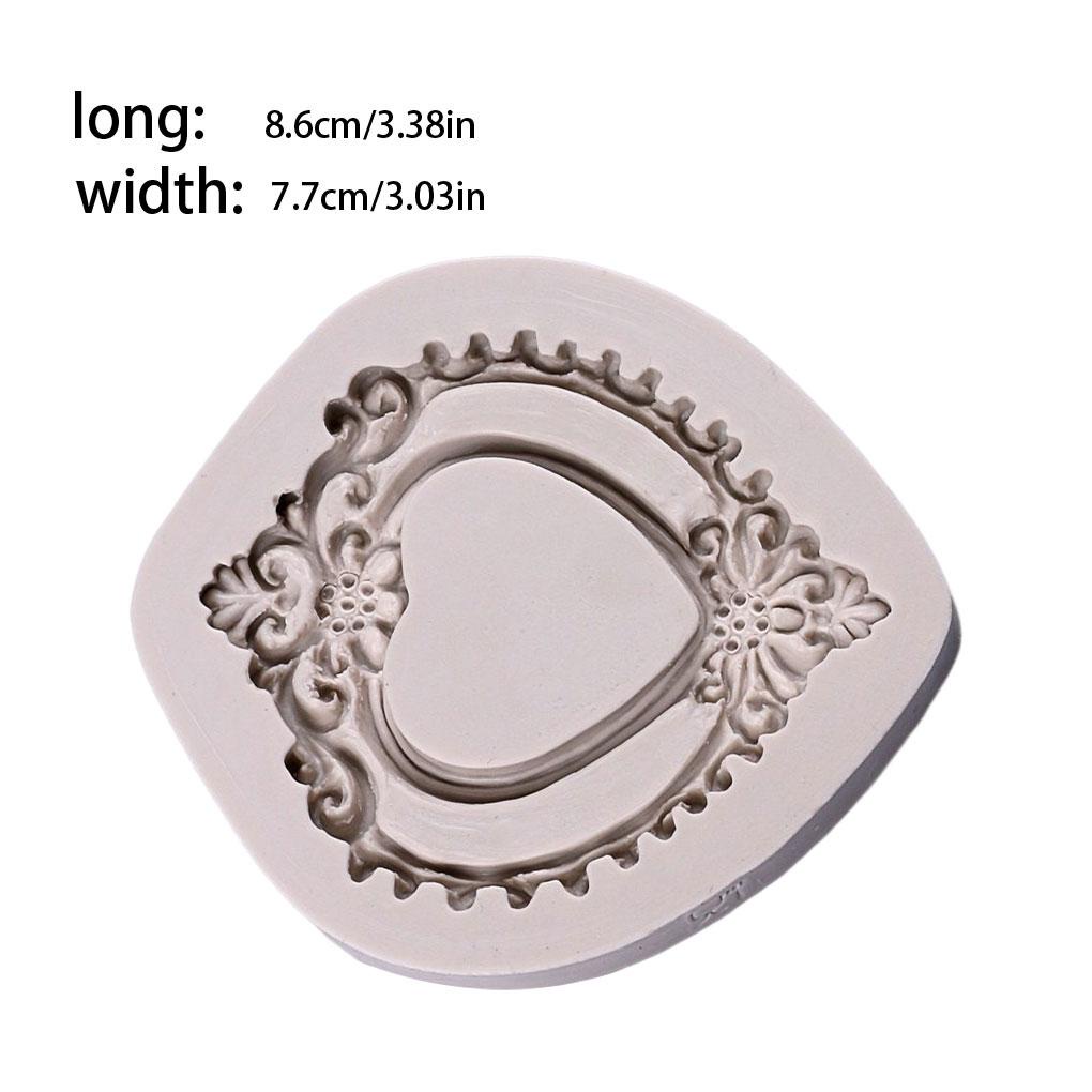 Vintage Kue Fondant Silikon Cetakan Rumah Coklat Biskuit Sugarcraft Cetakan Restoran Reusable Baking Tool Aksesori