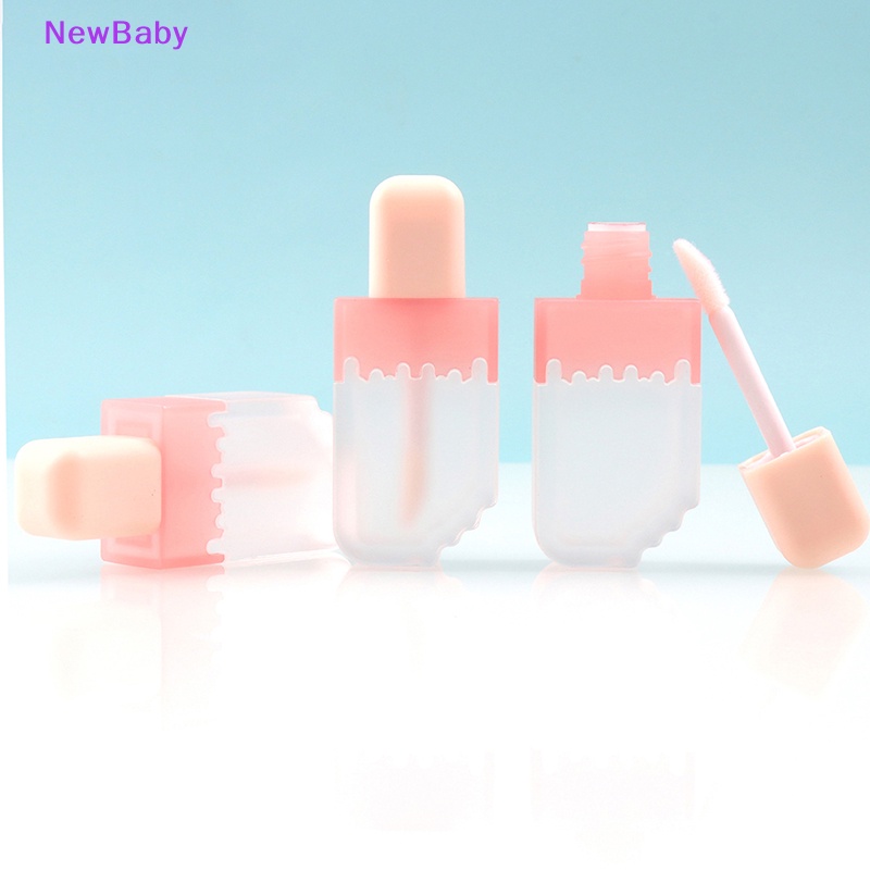 Newbaby 5ml Tabung Lip Gloss Kosong Ice Cream Refillable Lip Balm Bottle Wadah DIY ID