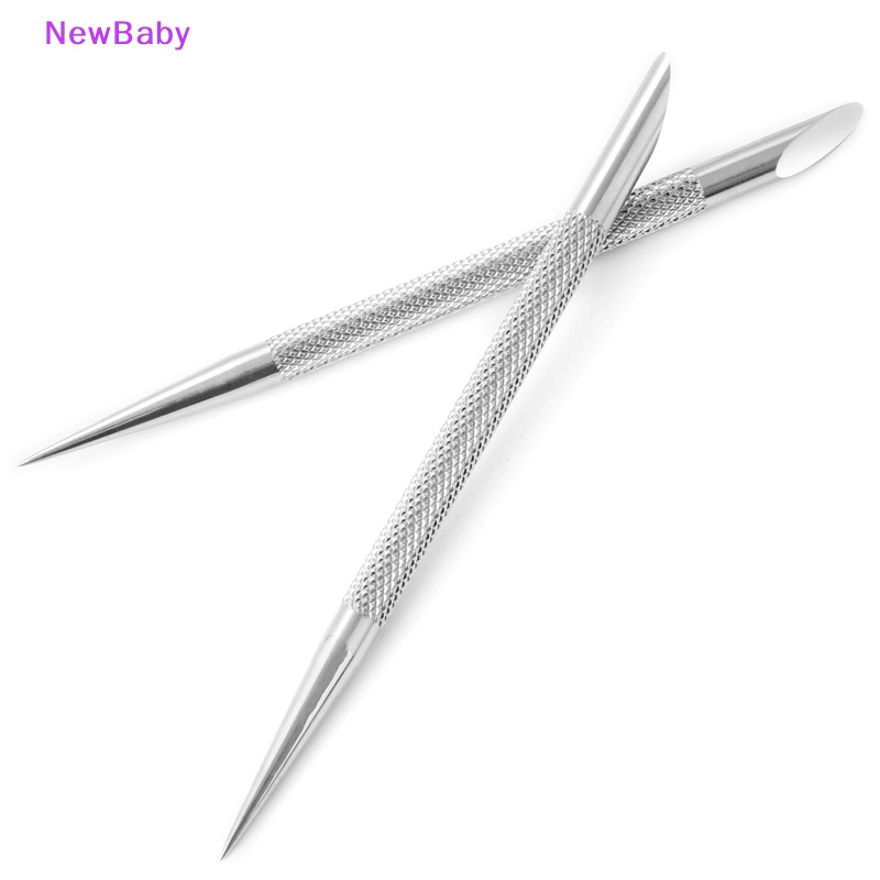 Newbaby Double Ended Nail Pusher Cuticle Remover Manicure Pedicure Alat Baja Kecantikan ID